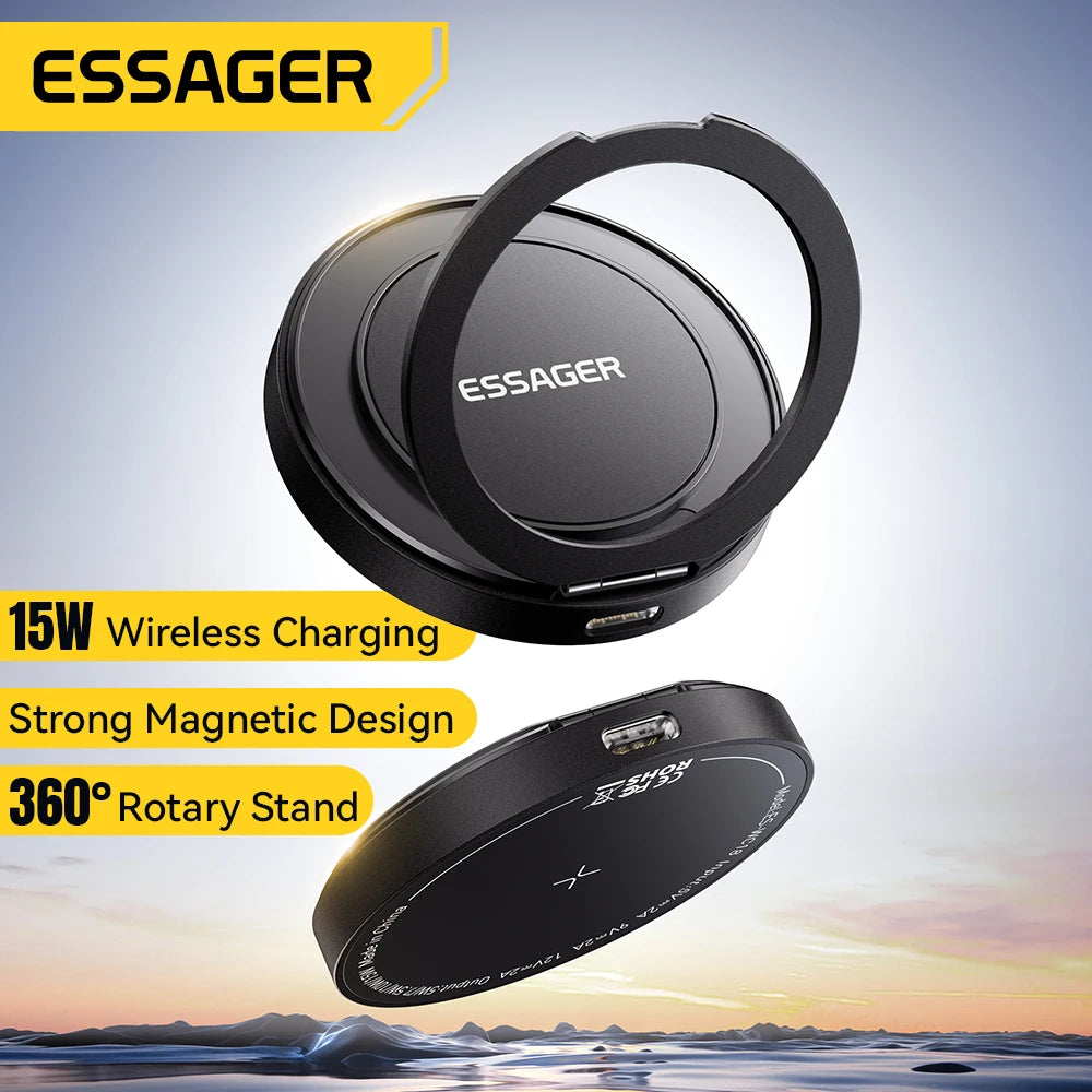 Caricabatterie Wireless Magnetico Pieghevole ESSAGER 3-in-1