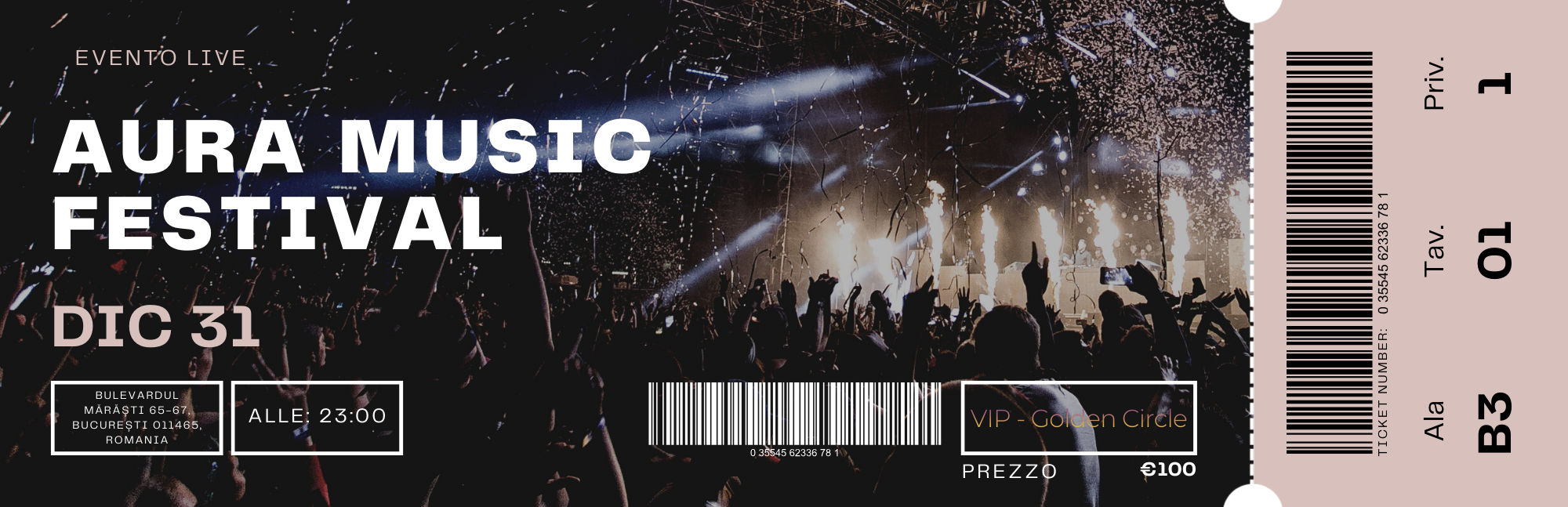 AURA MUSIC FESTIVAL: Vip Golden Circle
